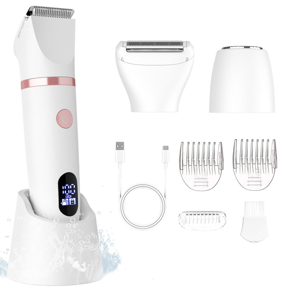 Hatteker Blue Surker Women's Body Hair Trimmer Facial Trimmer Shaver Set Epilator 3 In 1