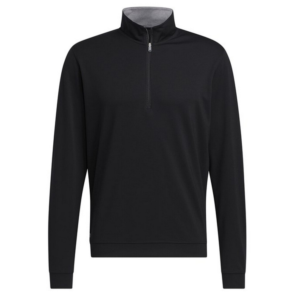 Adidas (Xxl, ) Mens Elevated Quarter Zip Sweatshirt Black