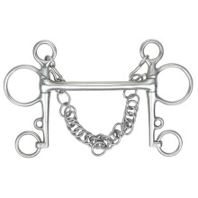 (5.5in, Light Steel) Shires Mullen Mouth Horse Pelham Bit