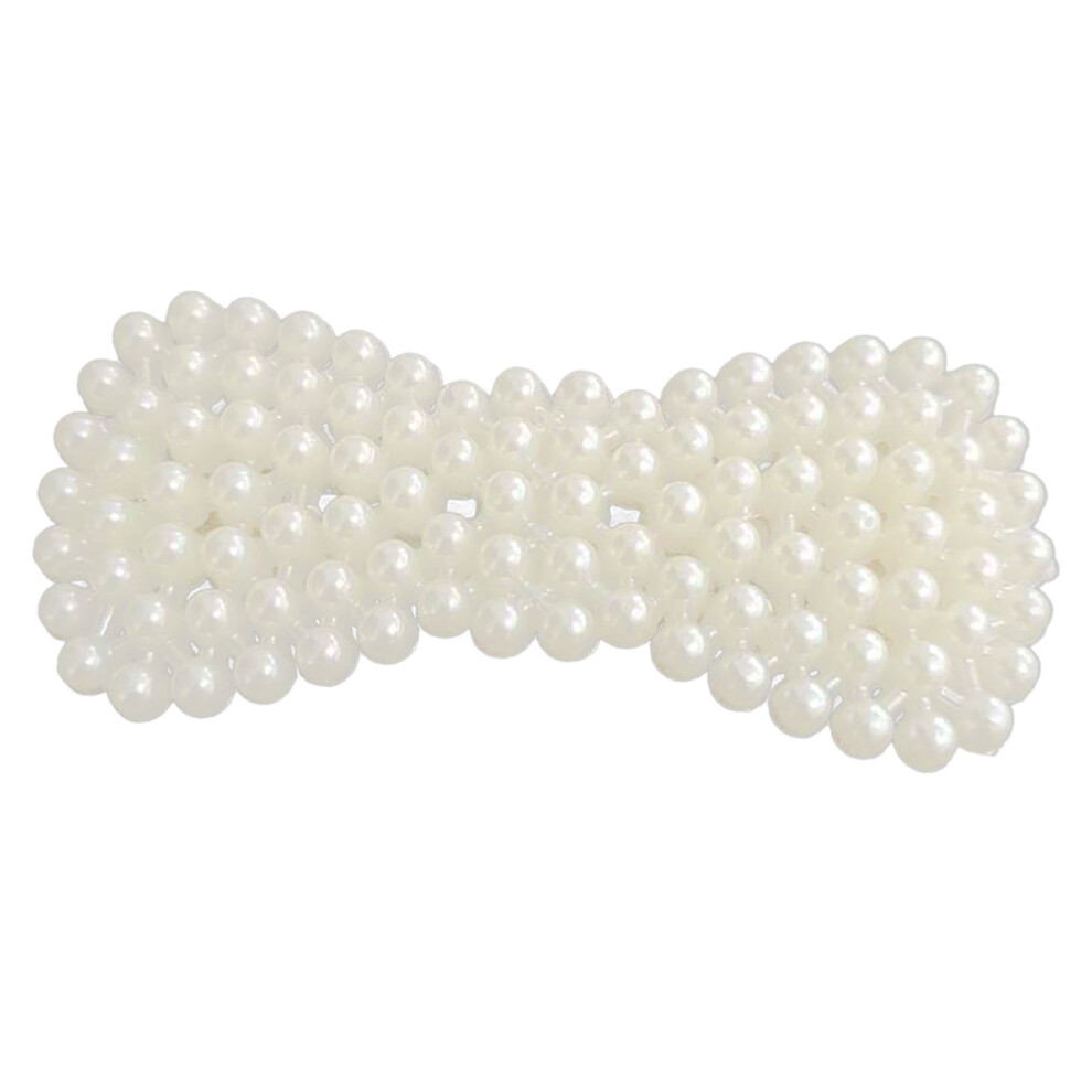 Stylish Pearl Barrettes Side Fringe
