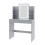 MCC Dressing Table with Mirror, LED Lights and Drawers TEXAS GREY 1