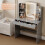 MCC Dressing Table with Mirror, LED Lights and Drawers TEXAS GREY 6