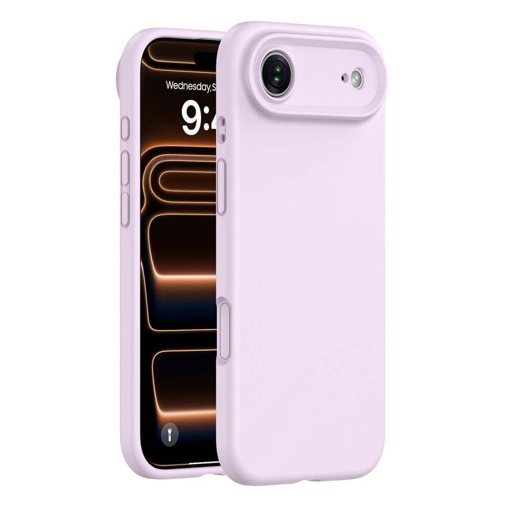 (Purple) For Iphone Air Case Precision Fit Pc + Liquid Silicone Protective Phone Cover With Microfiber Lining Purple 6914294239357
