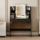 MCC Dressing Table, Vanity Desk with Mirror, LED Lights and Drawers TEXAS BLACK 2