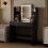 MCC Dressing Table, Vanity Desk with Mirror, LED Lights and Drawers TEXAS BLACK 3
