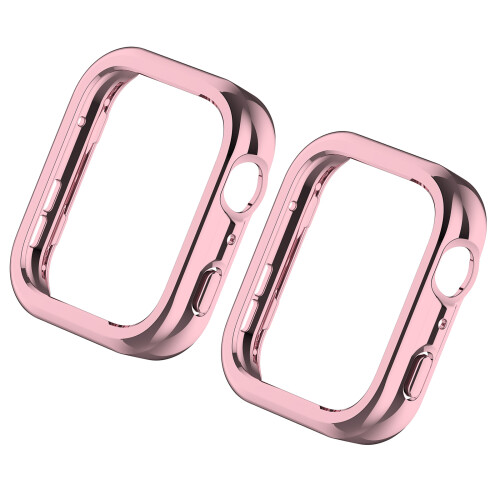 Smartwatch couverture antichoc PC boîtier de montre pour-Rose
