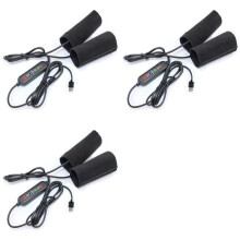 3Pcs Motorcycle Heated Handlebar Cover 5V 2A USB Electric Handle Cover 3 Gear Warmer Heated Handgrips Motorcycle Part