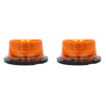 2X Car 12V 24V LED Emergency Strobe Lights Car Roof Flashing Warning Light Hazard Signal Lamp Magnetic Installation