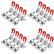 16 Pack Toggle Clamp 4001 Adjustable 304 Stainless Steel Toggle Hasp Latches for Smoker Lid Jig Freezer Door