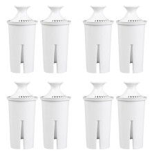 8PCS Water Filter, Replacement for Water Filter 35557, 35516, 060258359916, 987554, OB03, 35503, 42432 White
