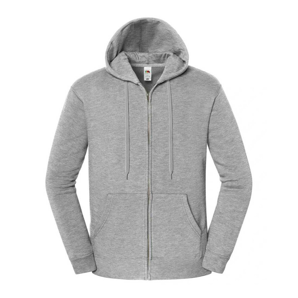 Fruit Of The Loom (4Xl, Athletic Heather) Mens Iconic Premium Full Zip Hoodie Multicoloured