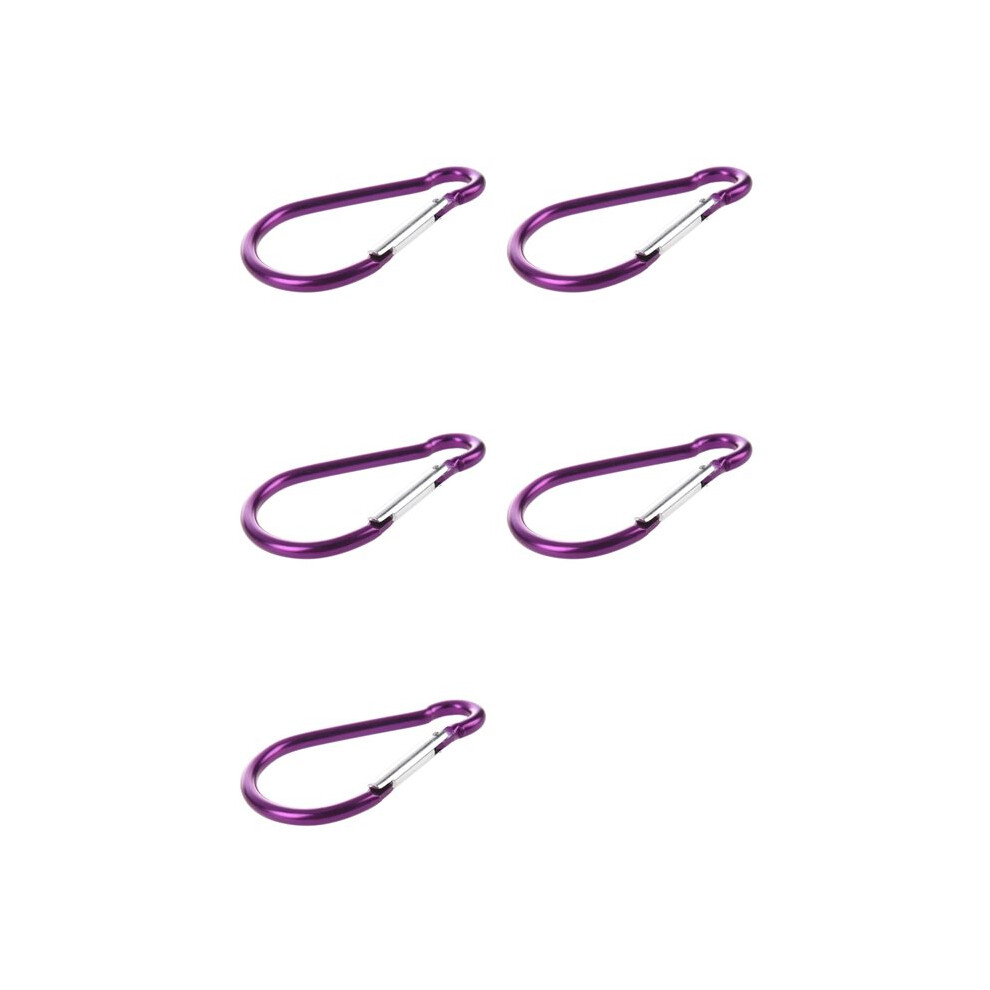 5X Large D Shaped Aluminum Carabiner Bi-Colored Clip Hook For Hiking Camping 4713105110531