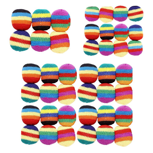 6/12/24Pcs Lightweight Throwable Practice Ball Set Textured-6 1