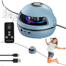 Music Jump Rope Machine, Smart Automatic Electric Rope Skipping Machine with Bluetooth Speakerled Display Counter, 1-10 Speed Level Adjustment