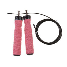 (Pink) Fitness Speed Jump Rope Gym Crossfit Skipping Ropes With Ball Bearings Anti-slip Handles Outdoor Sport Adjustable Skipping Ropes