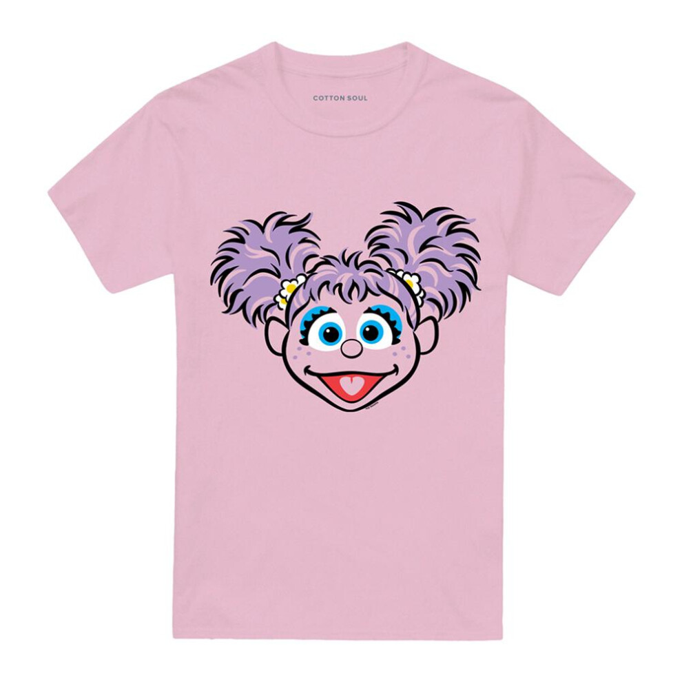Sesame Street (3Xl, ) Unisex Adult Abby Cadabby Face T-Shirt Pink