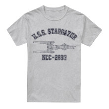 (M, Sport Heather) Star Trek Mens Stargazer Athletic T-Shirt