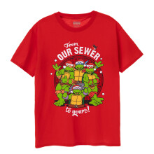 (M, Red) Teenage Mutant Ninja Turtles Mens From Our Sewer To Yours T-Shirt