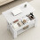MCC Lift-Top Coffee Table with Hidden Storage & Open Shelf CARTER WHITE 4