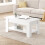 MCC Lift-Top Coffee Table with Hidden Storage & Open Shelf CARTER WHITE 3