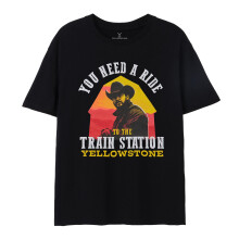 (XXL, Black) Yellowstone Mens Need A Ride T-Shirt