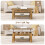 MCC Lift-Top Coffee Table with Hidden Storage & Open Shelf CARTER WHITE 9