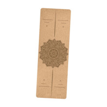 (1830mmx610mmx5mm, Style A) Cork Yoga Mat Skipping Mat Jump Rope Mat Fitness Mat for Stretching Hot Yoga Style A