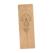 (1830mmx610mmx5mm, Style C) Cork Yoga Mat Skipping Mat Jump Rope Mat Fitness Mat for Stretching Hot Yoga Style A