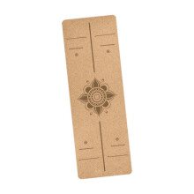 (1830mmx610mmx5mm, Style B) Cork Yoga Mat Skipping Mat Jump Rope Mat Fitness Mat for Stretching Hot Yoga Style A