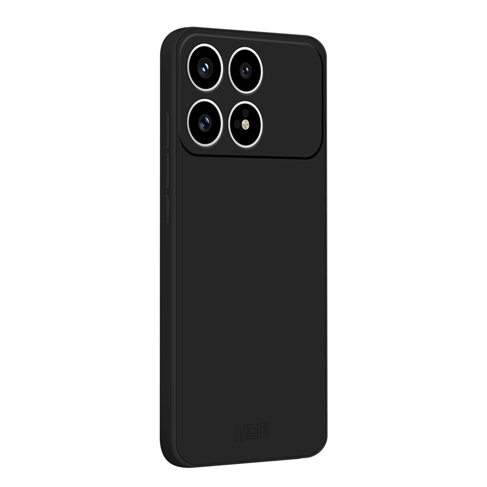 (Black) Mofi For Xiaomi Poco F8 Pro / Xiaomi Redmi K90 5G Case Skin Touch Soft Tpu Protective Phone Cover Black 6914296665017