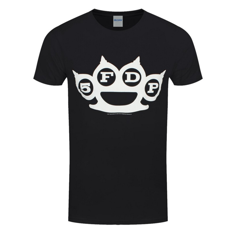 Five Finger Death Punch (M, ) Unisex Adult Knuckle Duster T-Shirt Black