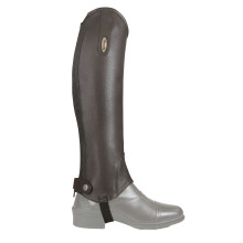 (L, Brown) Brogini Unisex Adult Vicenza Grain Leather Gaiters