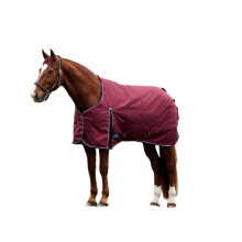 (5' 9", Burgundy/Navy) Weatherbeeta Comfitec Prelim Standard-Neck Plain 220g Horse Turnout Rug