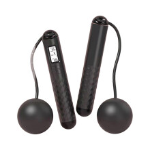 (Black) Electronic Counting Jumping Rope Exercise Jump Rope with Counter Fitness Skipping Rope Home Workout Equipment Enduring  Pink White