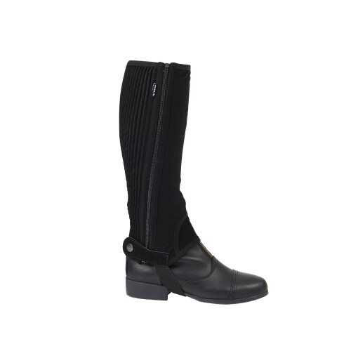Dublin (X-Small, Black) Dublin Unisex Easy-Care Half Chaps II