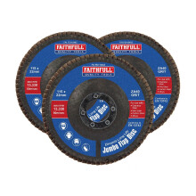 Faithfull Zirconia Abrasive Jumbo Flap Discs