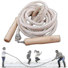 (5m) 3-10m Long Jump Rope, Multiplayer Rope Skipping, Long Skipping Rope With Wooden Handle, Best Team Group Double Dutch Jump Rope