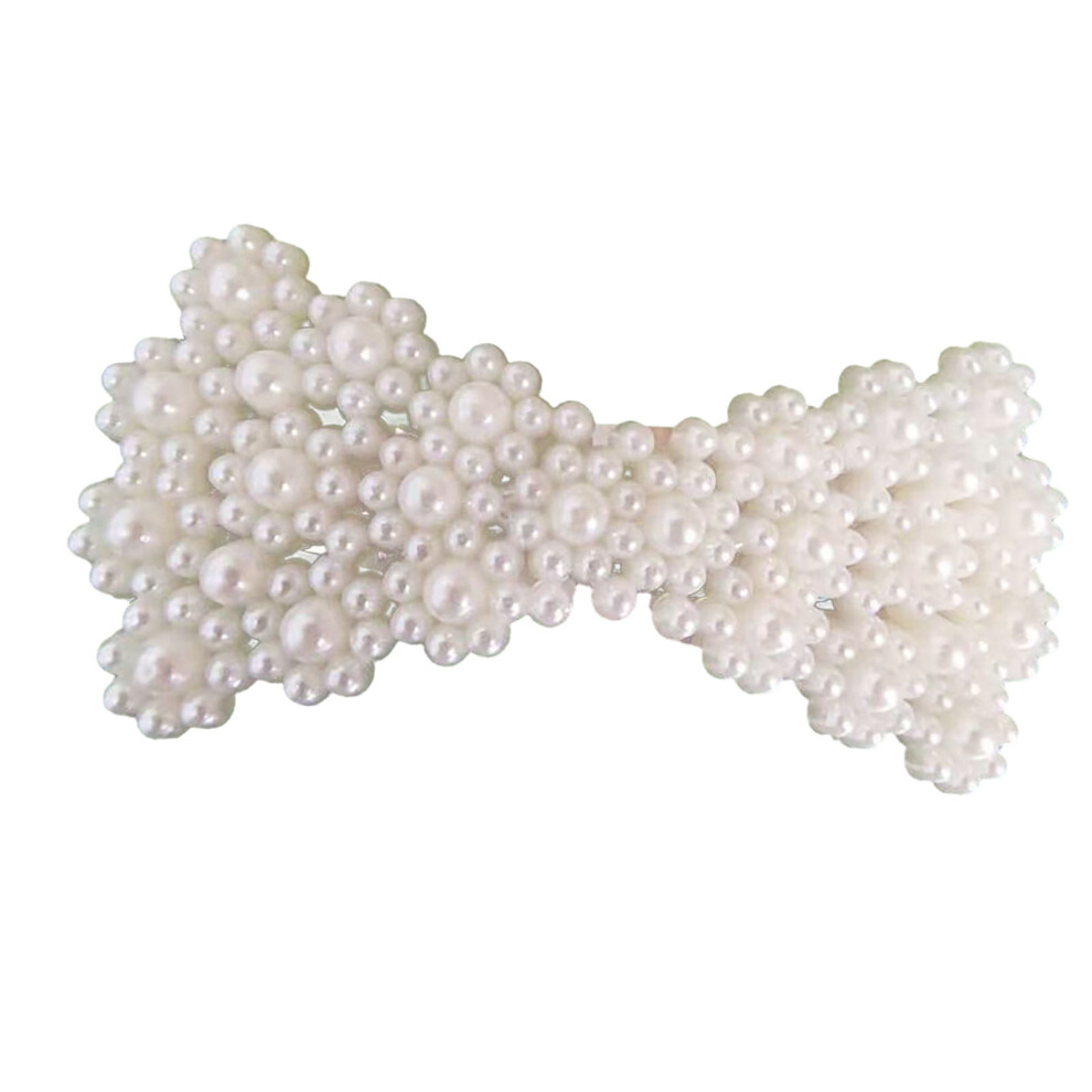 Charming False Pearl Hair Barrette