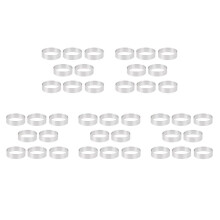 40Pcs 8cm Stainless Steel Tartlet Molds French Dessert Mousse Fruit Pie Tart Ring Quiche Cake Mold