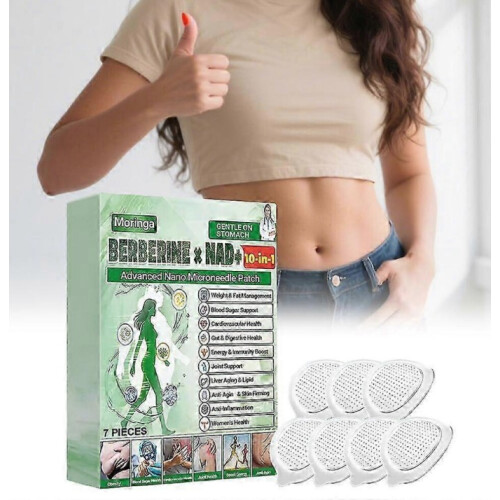 (1PC) for Moringa Berberine x NAD+10-in-1 Advanced Nano Microneedle Patch 7PCS 2