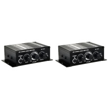 2X AK-270 AK270 12V HIFI Amplificador de Potencia Audio Home Car Theater Amplificador 2 Canales Amplificador USB/ Entrada AUX
