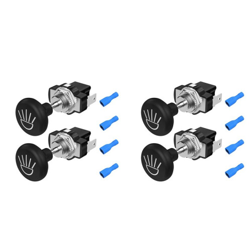 4PCS  Cart Push Pull Light  12 Volt Universal Headlight  Button for Club Car
