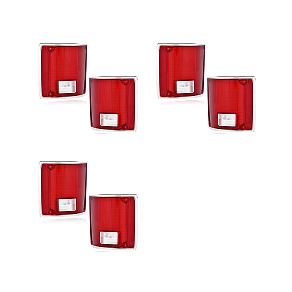For Chevy C10 K20 Sierra 1973-91 3Pair Car Tail S Tail Lamps With Chrome Bezel Gm2801122, Gm2800122 Light 6034215213270