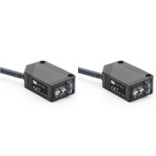 2X Infrarot-Lichtschrankensensor mit Diffuser Reflexion, E3Z-D61, DC5-24 V, mit Halterung