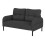 (Grey) Modern Upholstered 2-Seater Sofa with Side Pockets & Armrests 8