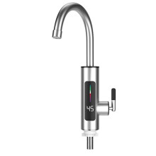 110V Hot Water Heater Faucet Instant Tankless Electric Kitchen Bathroom Fast Heating Tap Water Faucet with LED US Plug