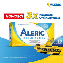 Aleric Deslo Active 5mg 30 tablets