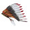 Indian Feather Headdress Lightweight Comfortable for-red white 1