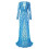 Versatile Maternity Long Sleeve V Neck Sheer-light blue XXL 1