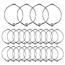 24 Piece Volleyball Bracelets, Volleyball Charm Bracelet, Braided String Bracelet with Volleyball Pendant Decoration